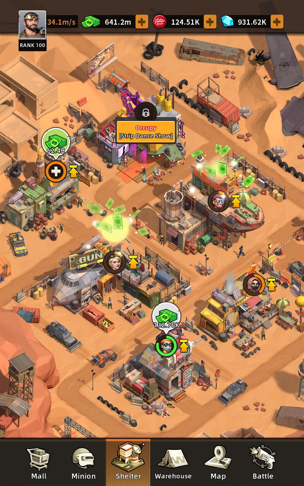 Idle Wasteland Criminal Empire ภาพหน้าจอเกม