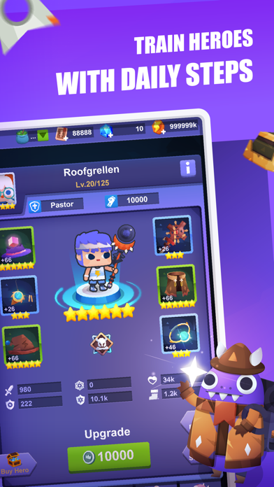 Walking RPG: Hero health game Game Screenshot
