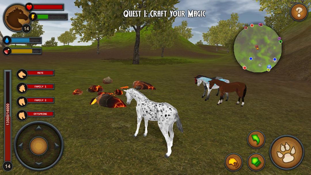 Screenshot of Horses of the Forest