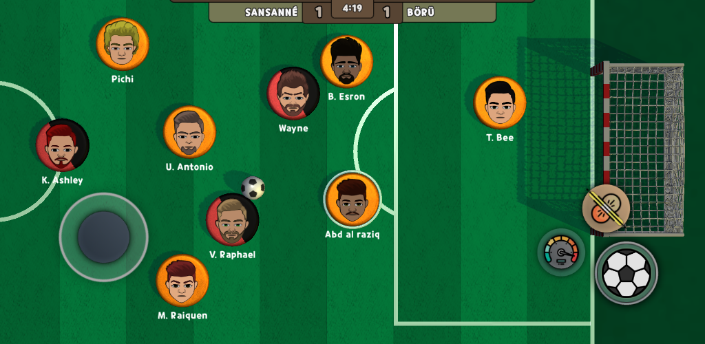 Screenshot dari video Online Football Manager 7v7