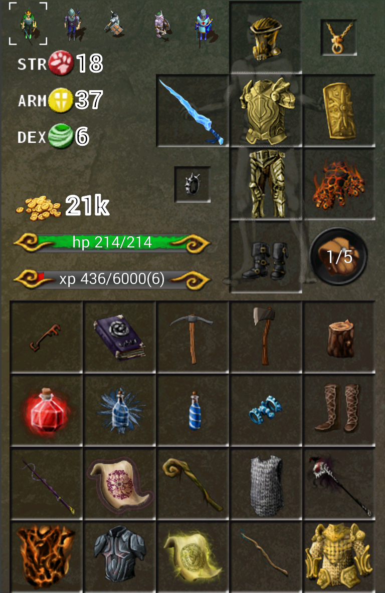 Forgotten Tales RPG 게임 스크린샷