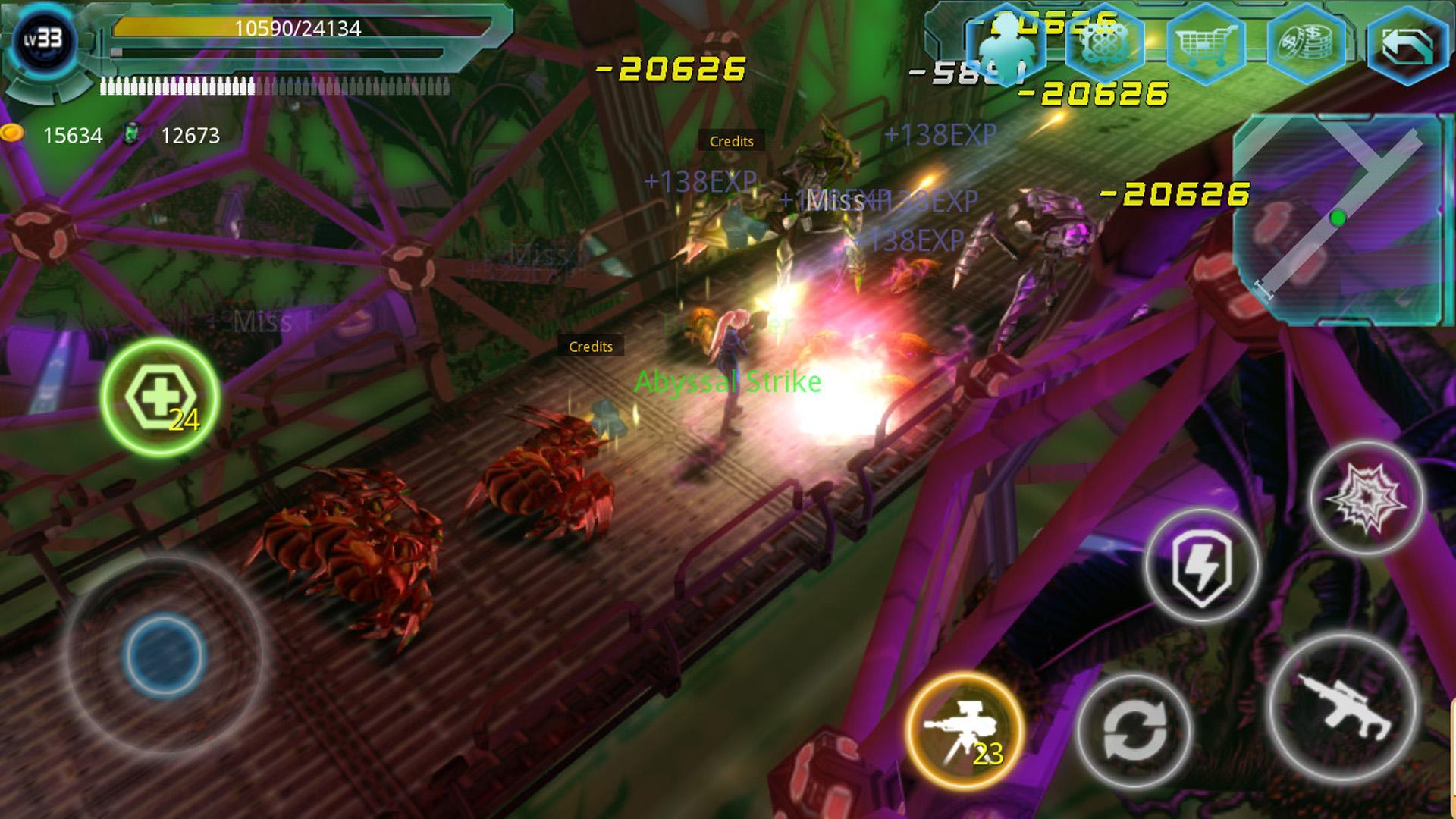 Alien Zone Raid Game Screenshot