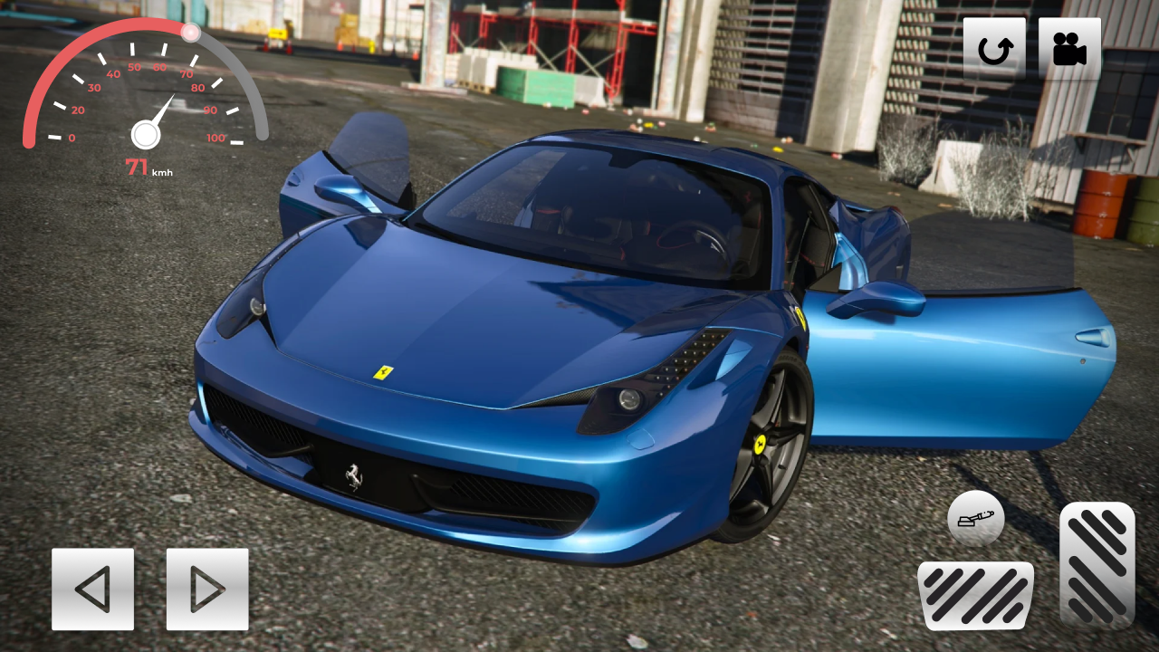 Driver Ferrari Italia 458 City Game Screenshot
