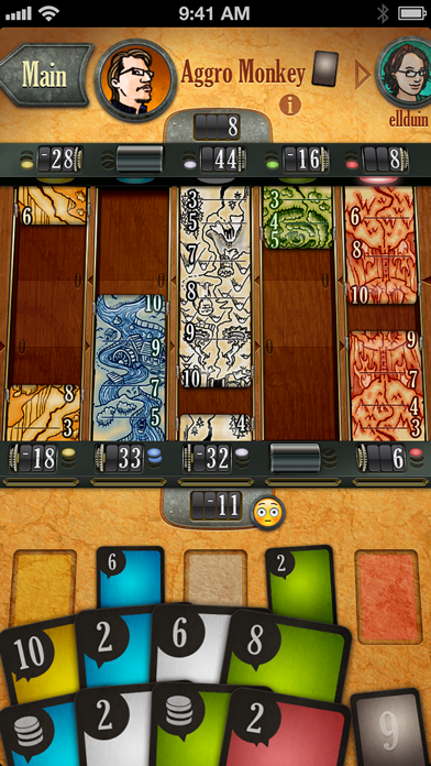 Lost Cities Game Screenshot