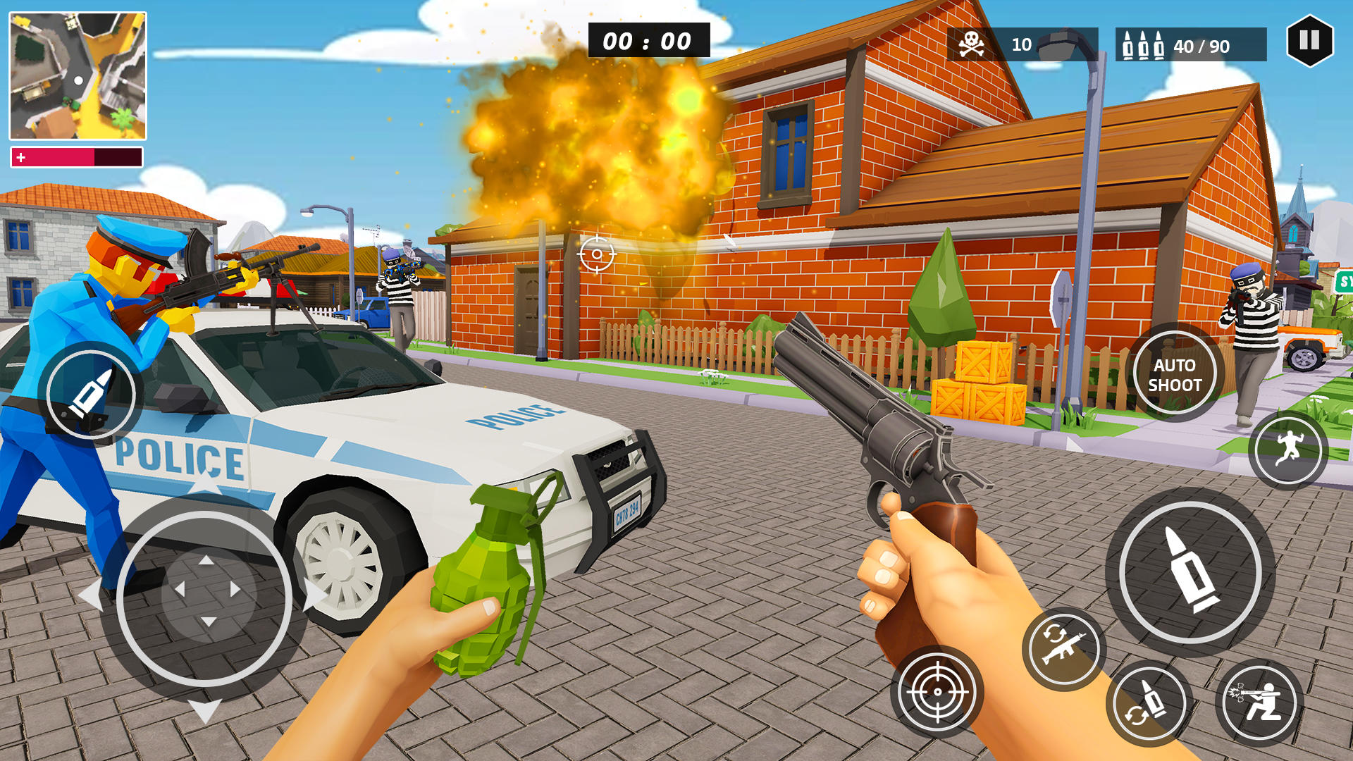 Screenshot 1 of FPS Police Games: Labanan sa Krimen 1.0.4