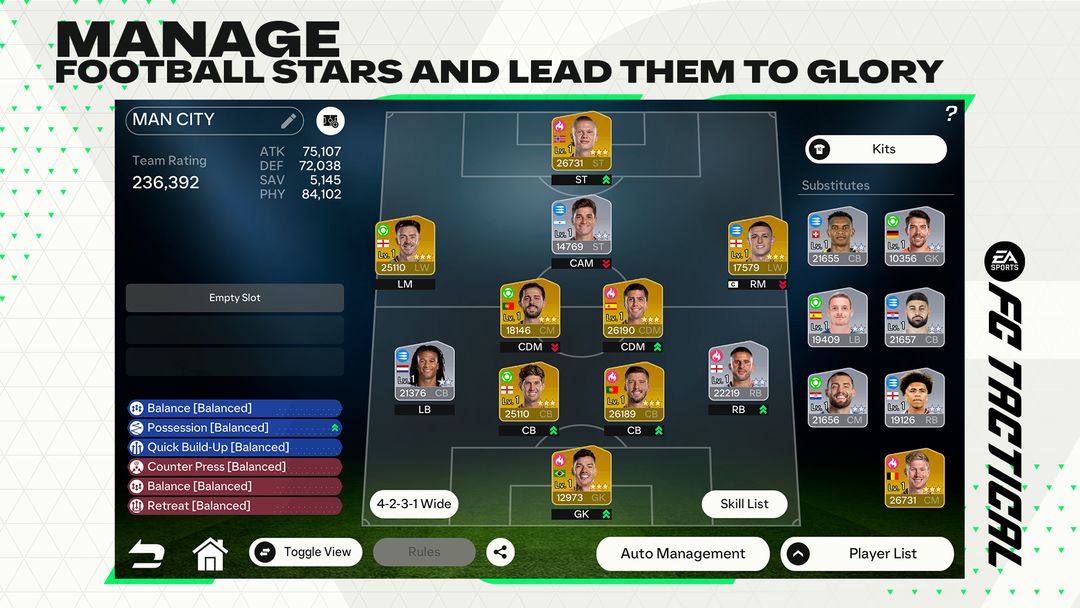 Screenshot of EA SPORTS FC™ Tactical