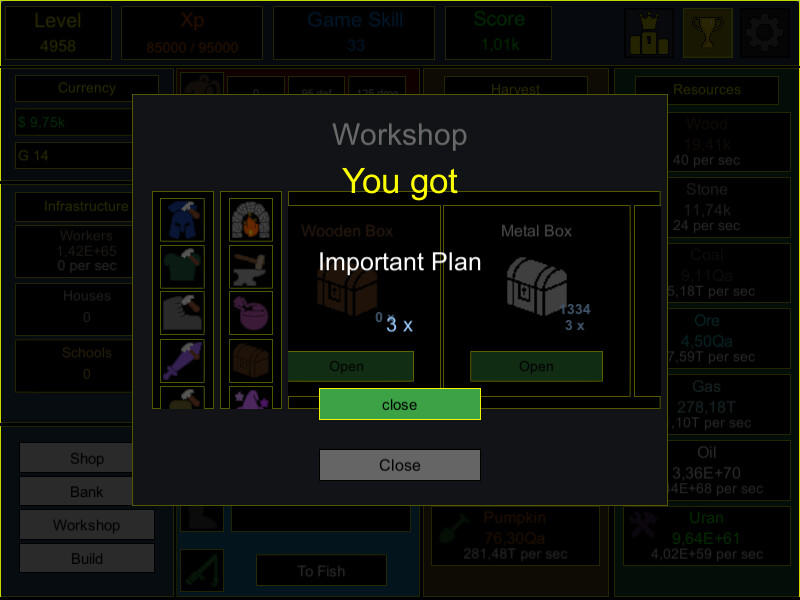Idle Progress screenshot game