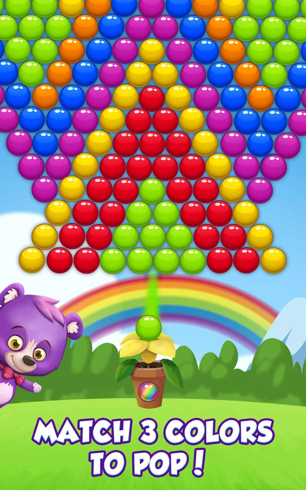 Bubble Rainbow Game Screenshot
