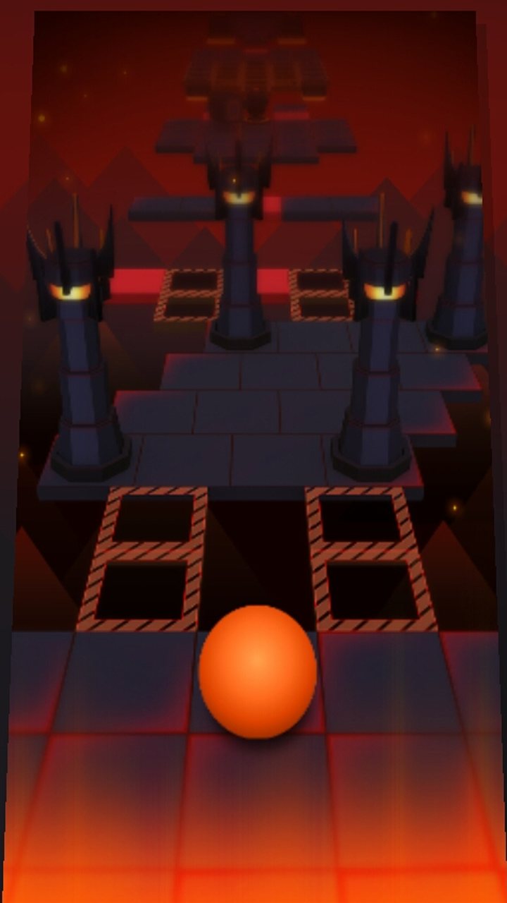 Screenshot of Rolling Ball in sky