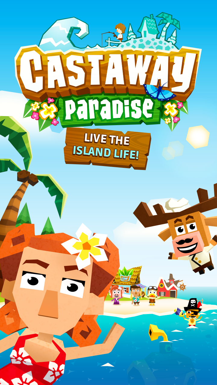 Screenshot 1 of Castaway Paradise - урожай, город на острове животных 2.6618