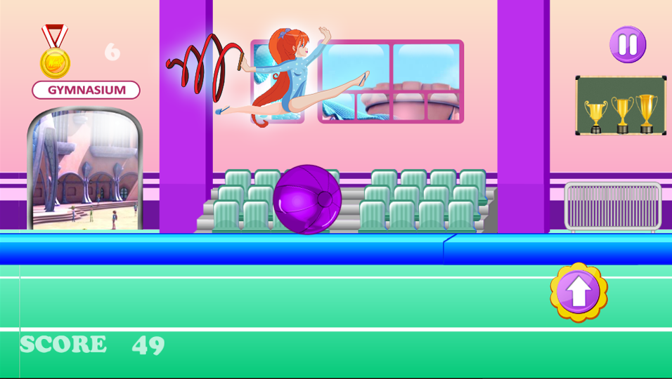 Winx Amazing Princess Gymnastics Game Screenshot