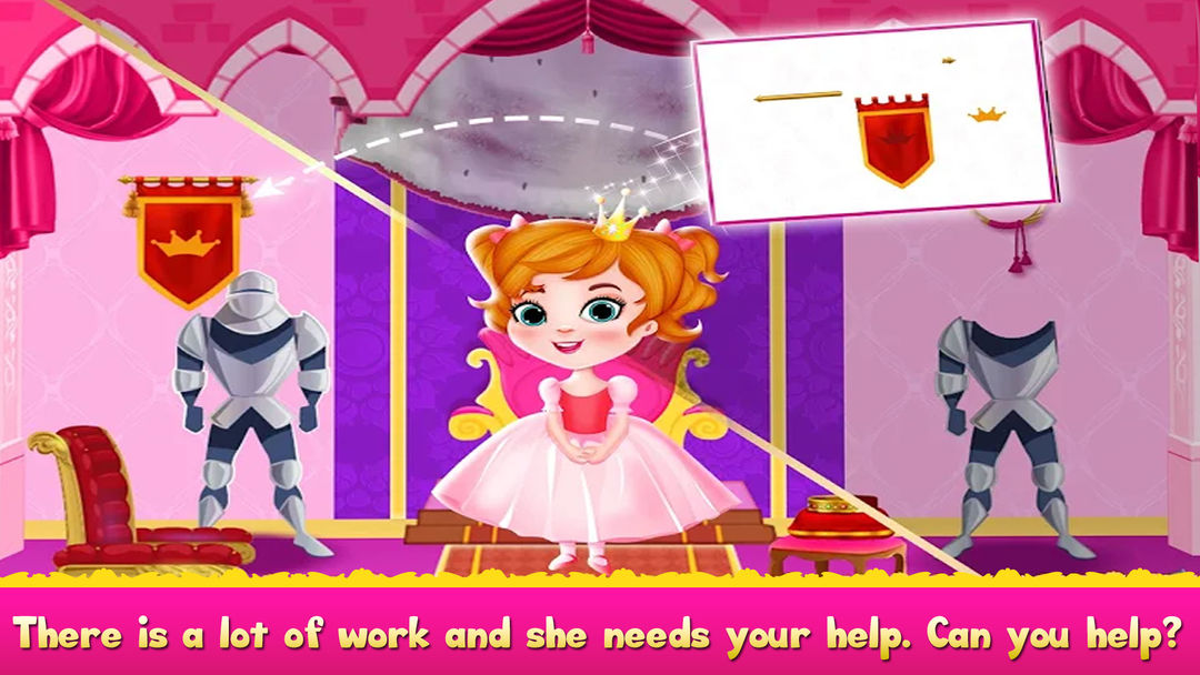어린이와 소녀를 위한 청소 게임 게임 스크린 샷