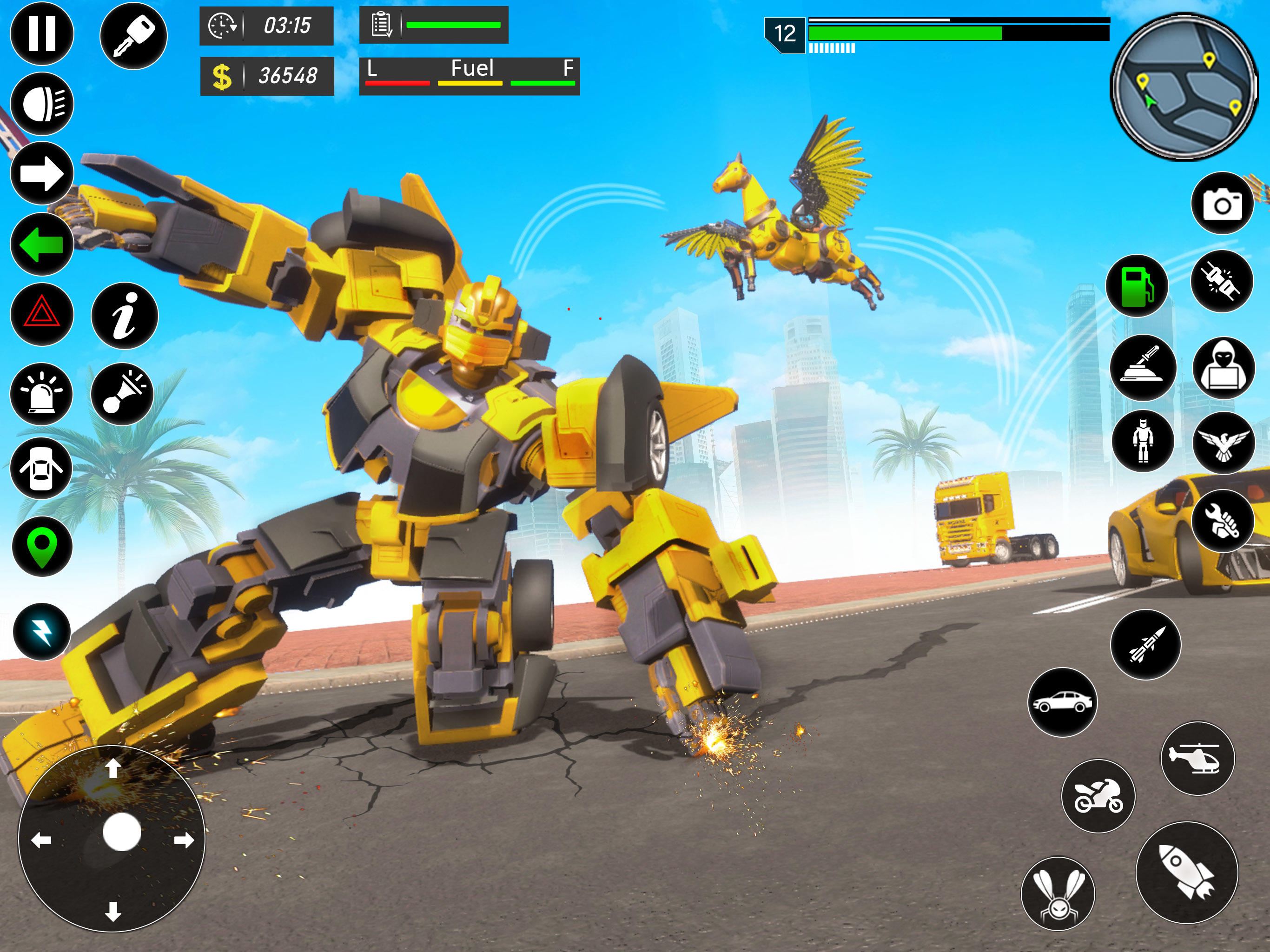 Flying Robot Car Transform android iOS apk download for free-TapTap