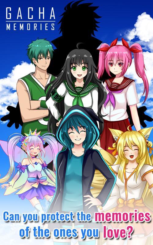 Gacha Memories - Anime Visual Novel 게임 스크린 샷