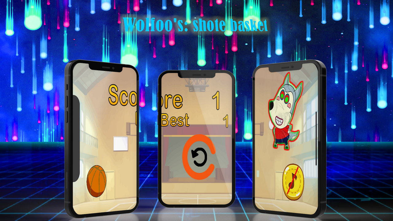 Wolfoos: to shores basketballs Game Screenshot