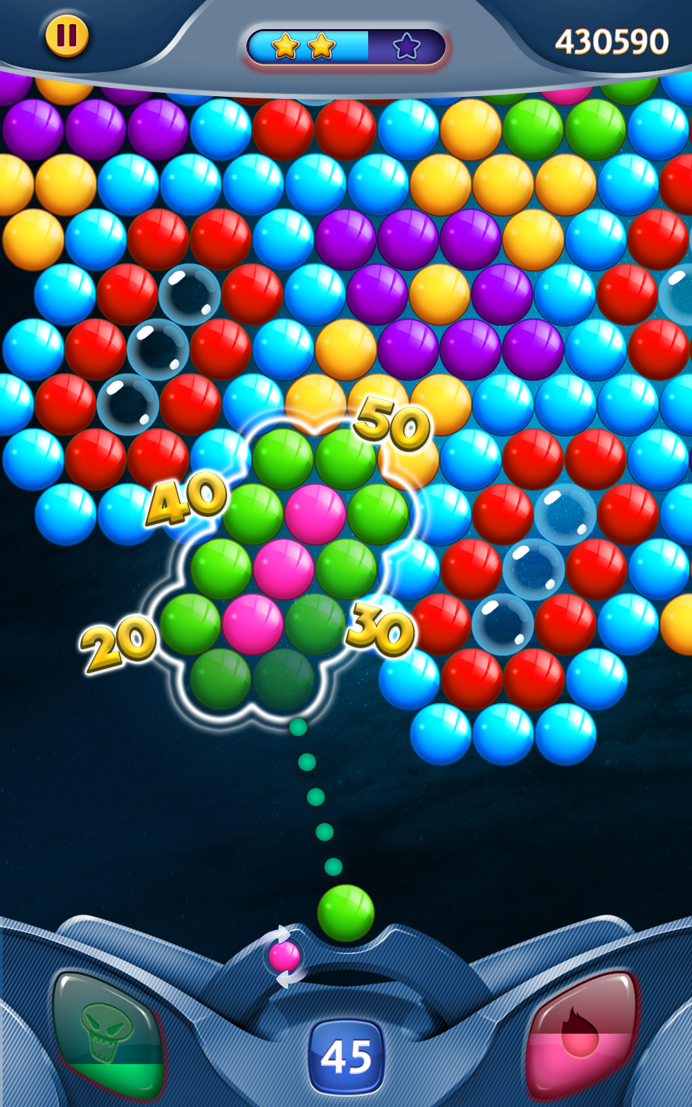 Bubble Stars Game Screenshot