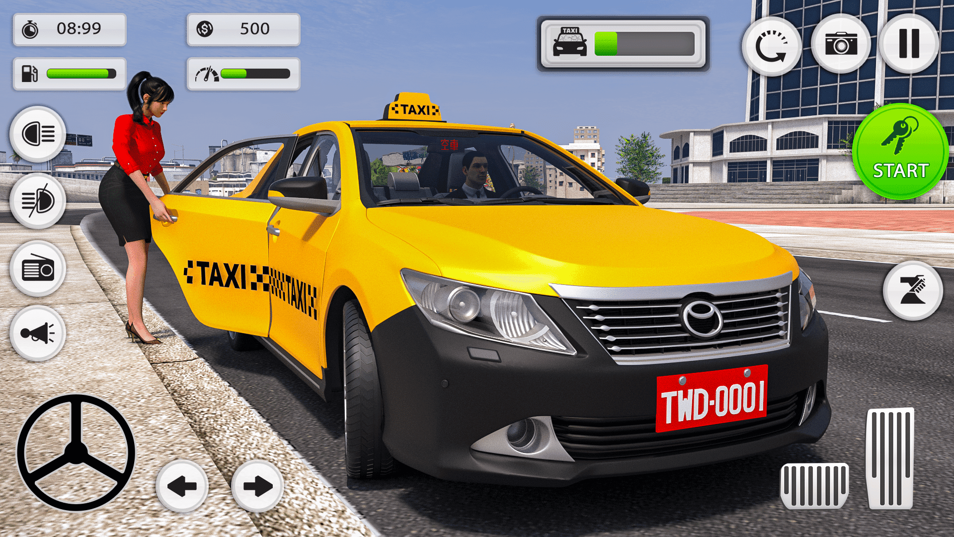 Cuplikan Layar Game Taxi Car Driving Simulator