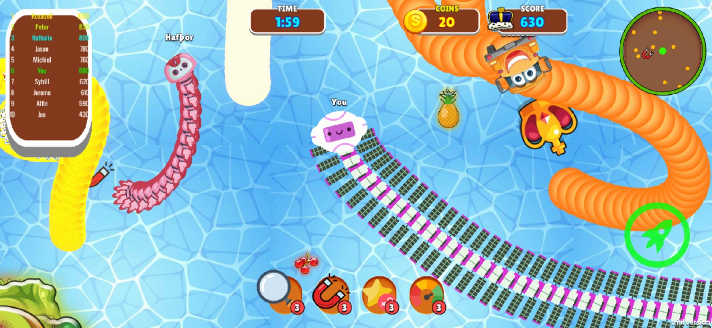 Snake Zone.io Worm Rush.io Game Screenshot