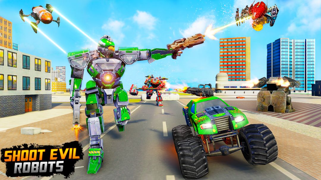 Perang robot truk monster –Game robot naga screenshot game