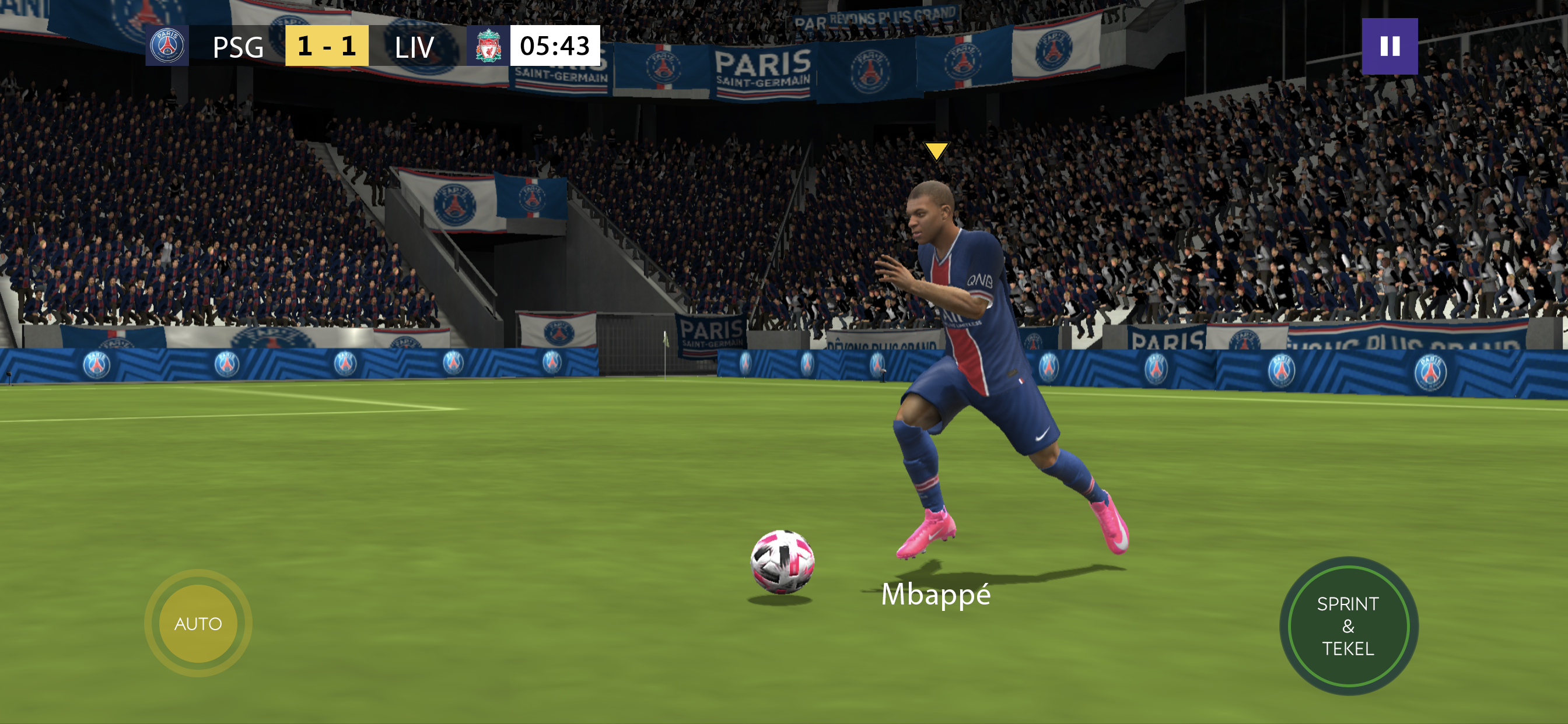 Cuplikan Layar Game Sepak Bola FIFA