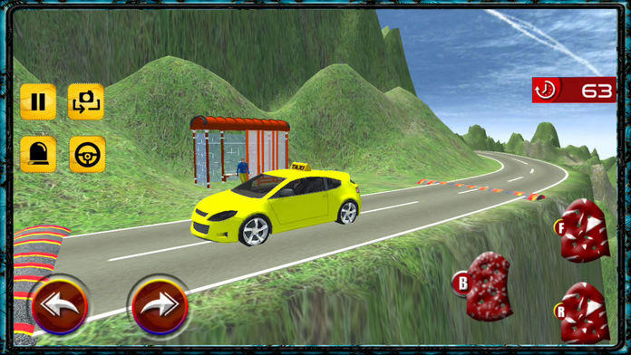 Mountain Taxi Car Offroad Hill Driving Game - Pro Game Screenshot