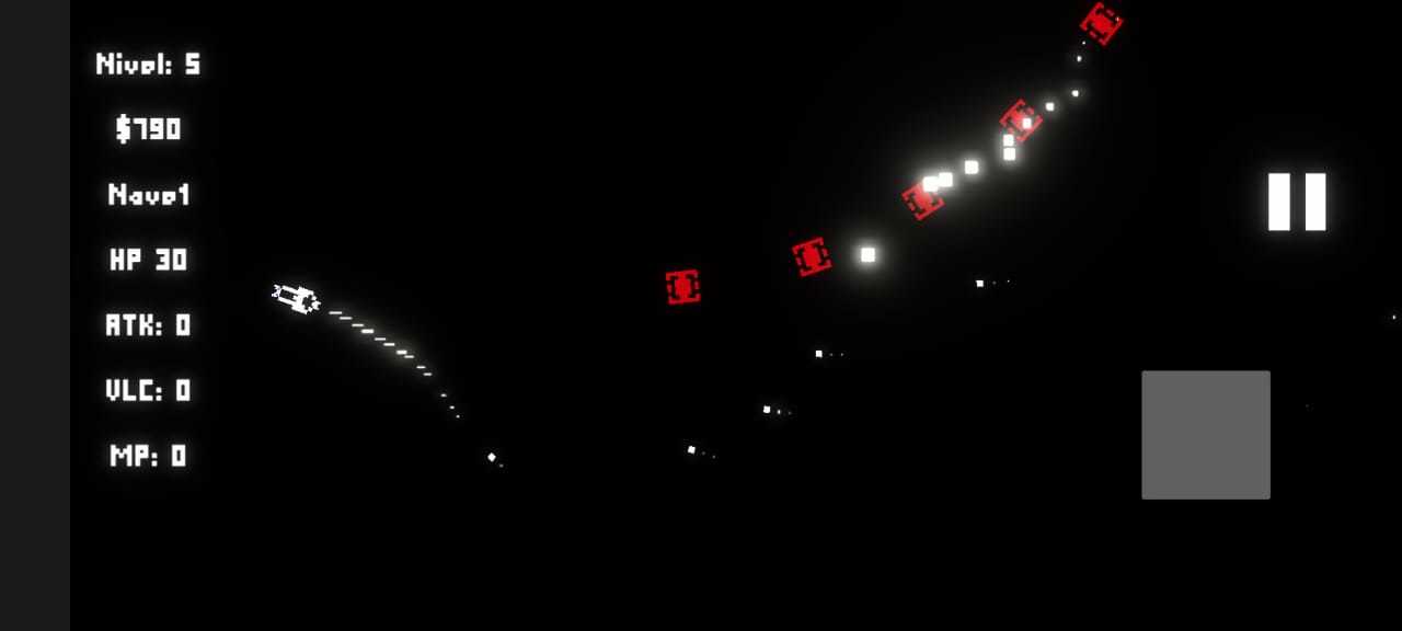 Asteroides pixel 게임 스크린 샷
