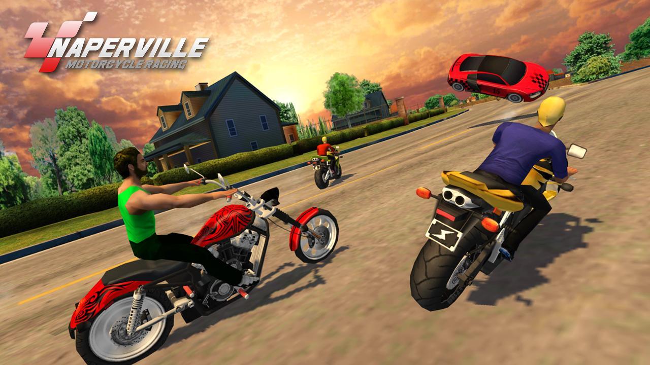 Naperville Motorcycle Racing Game Screenshot