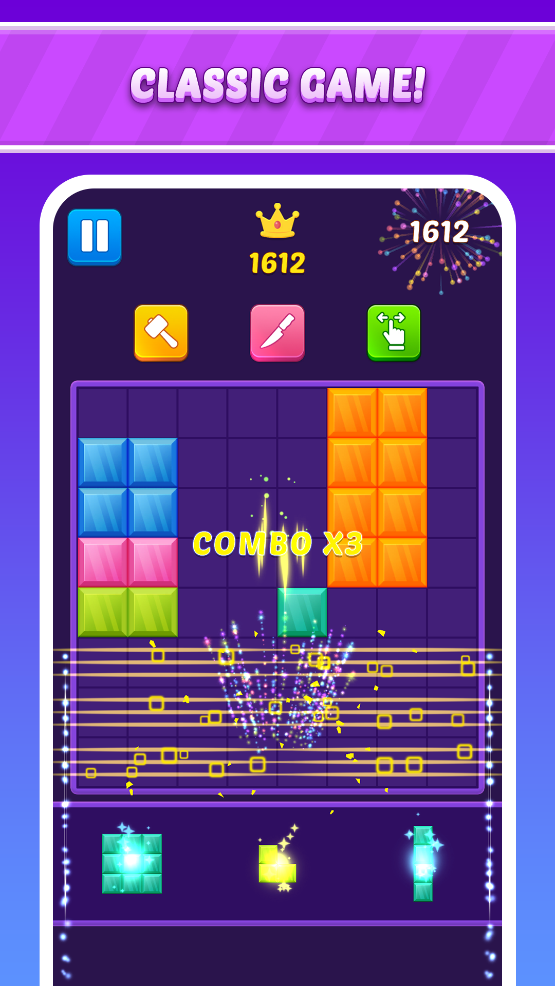 Captura de Tela do Jogo Fit The Block - Blast Game