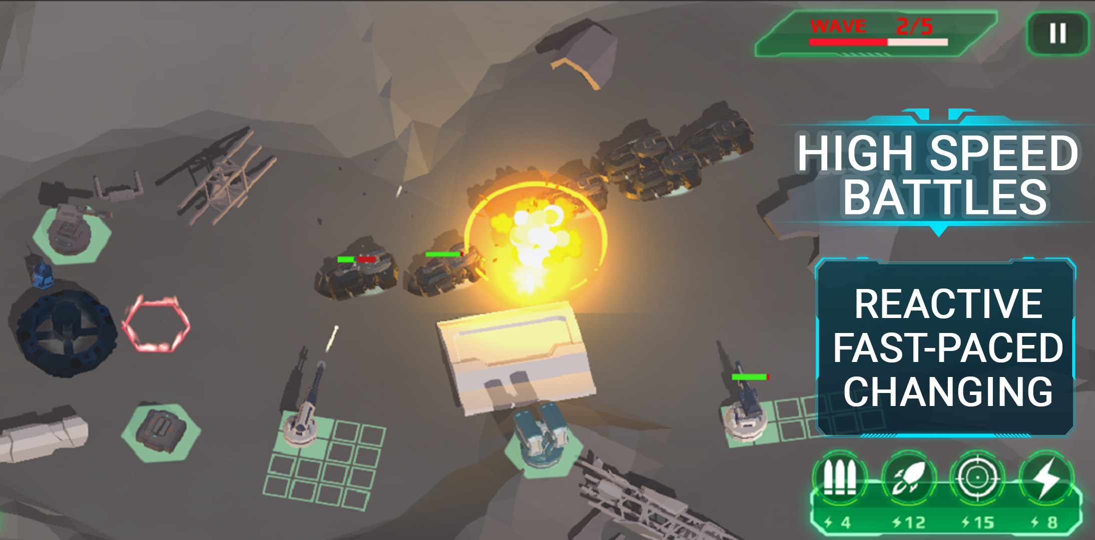 Galactic Cluster Tower Defense Game Screenshot