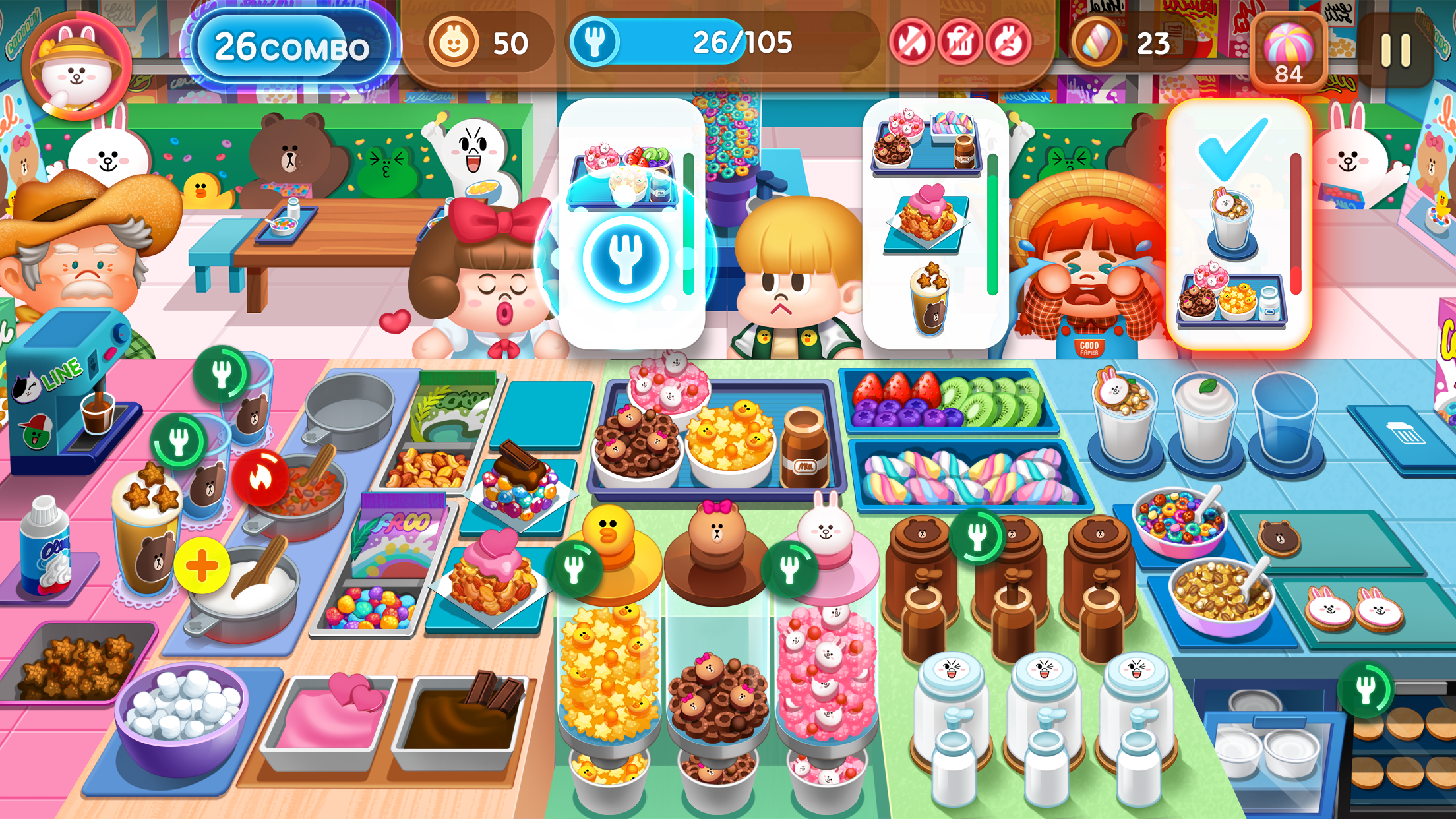 Screenshot 1 of LINE CHEF Một trò chơi nấu ăn dễ thương! 1.26.3.0