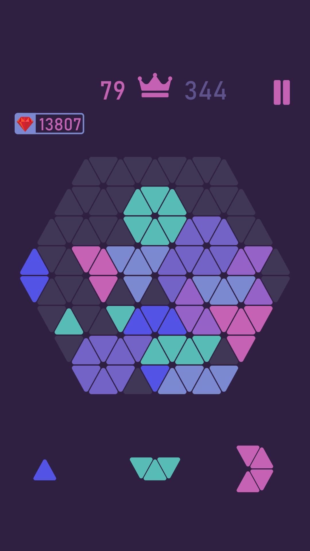 Trigon : Triangle Block Puzzle Game 게임 스크린샷
