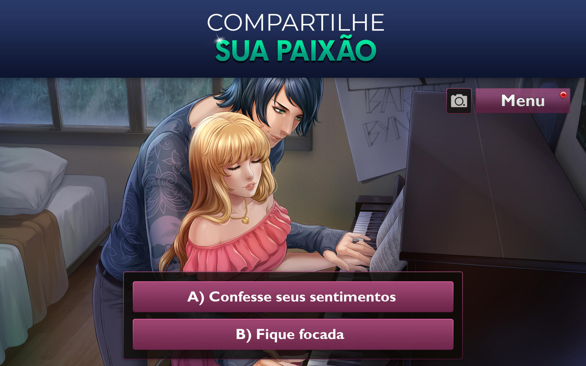 Captura de Tela do Jogo Is It Love? Peter - vampiro