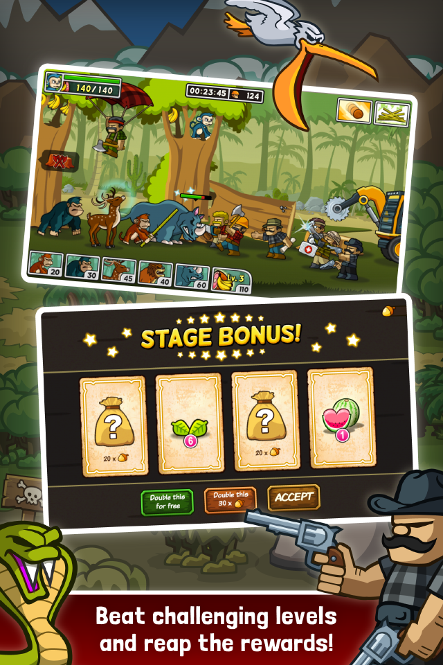森林防御战: 猴子传奇 塔防 - Lumberwhack 遊戲截圖