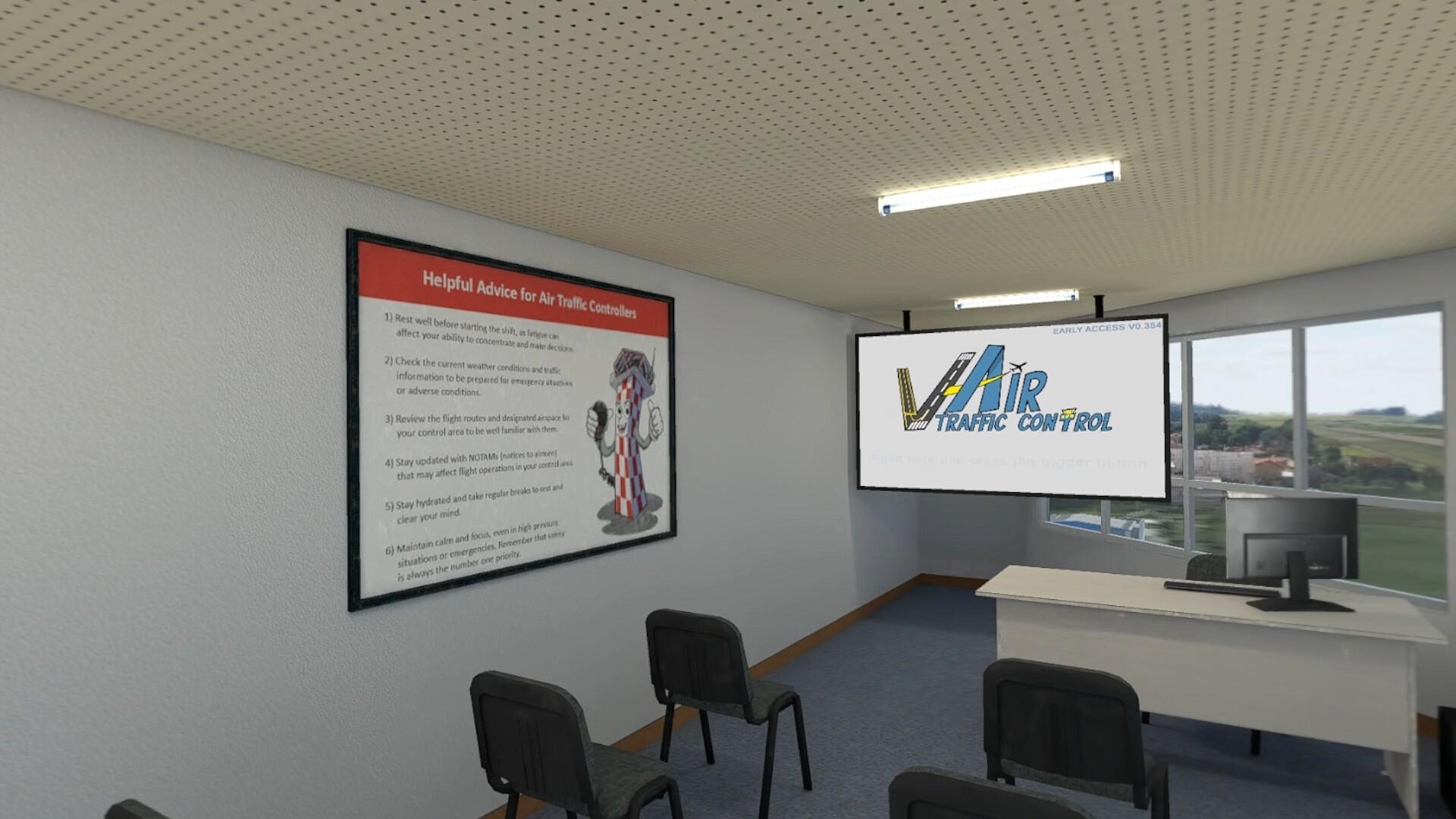 Cuplikan Layar Game V-Air Traffic Control