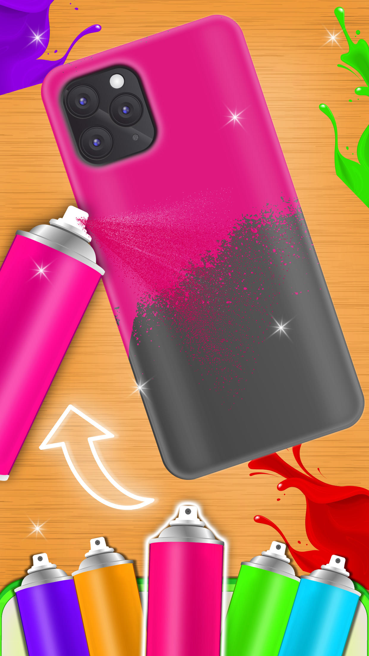 Phone Case DIY Mobile Paint screenshot game