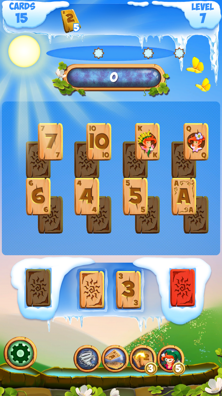 Solitaire: Frozen Fairy Tales Game Screenshot