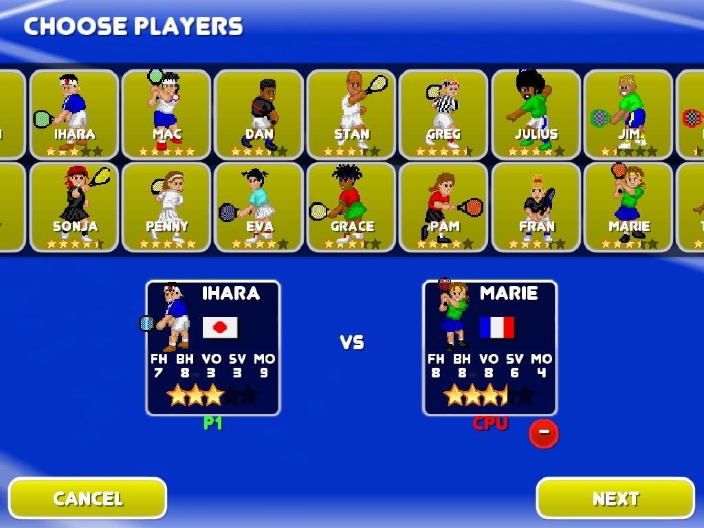 Tennis Champs Returns Game Screenshot