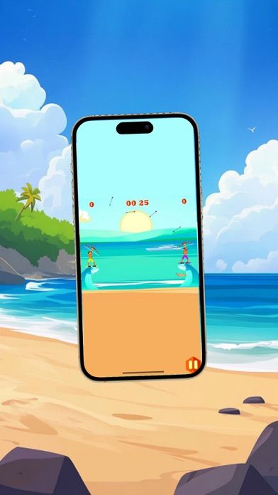 Surfer Beach Archers:SCORE Game Screenshot