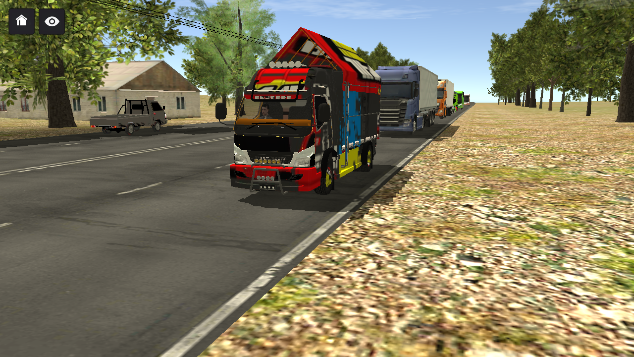 Indonesian Truck Simulator ゲームのスクリーンショット