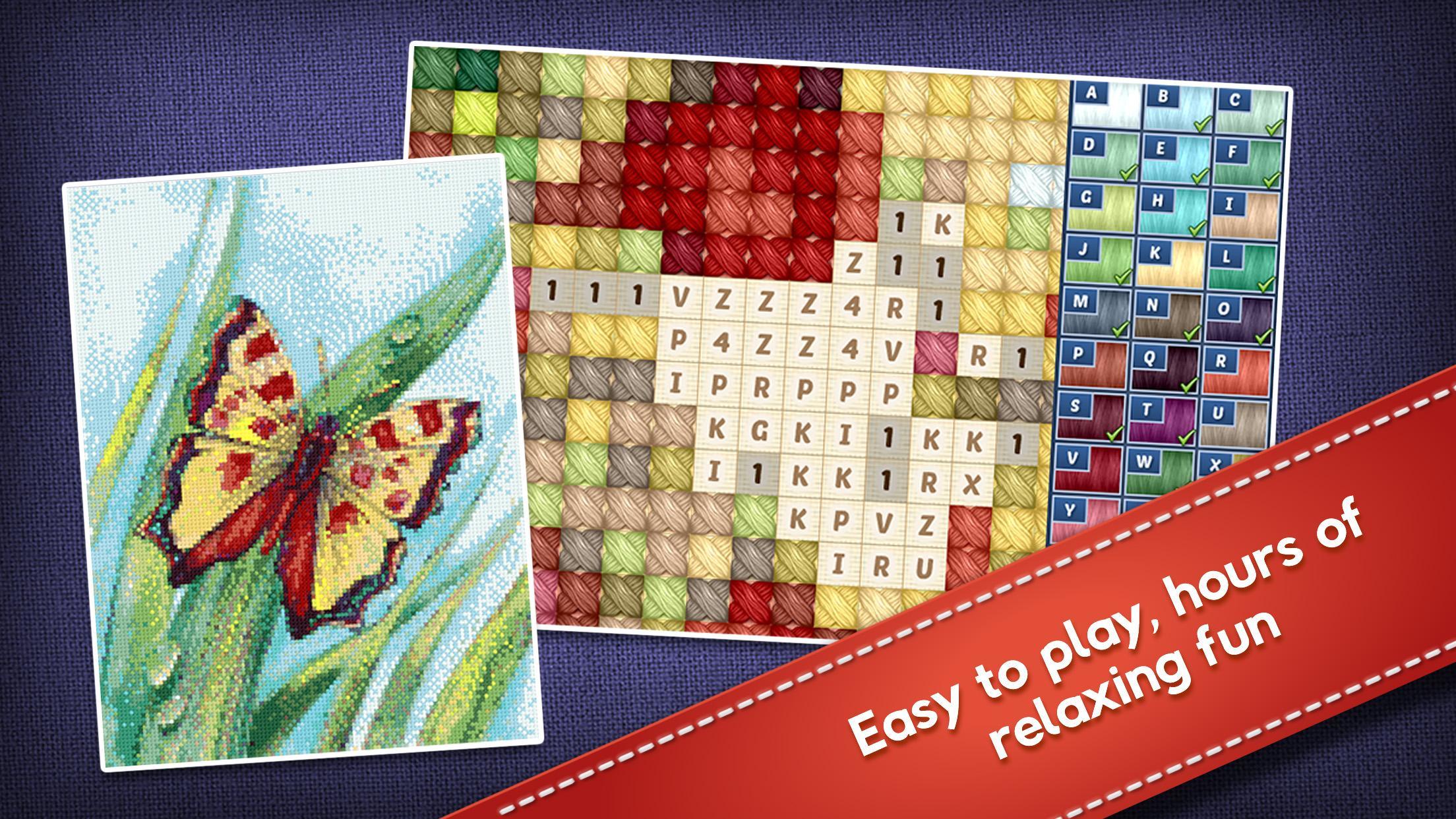 Captura de Tela do Jogo Cross-Stitch World