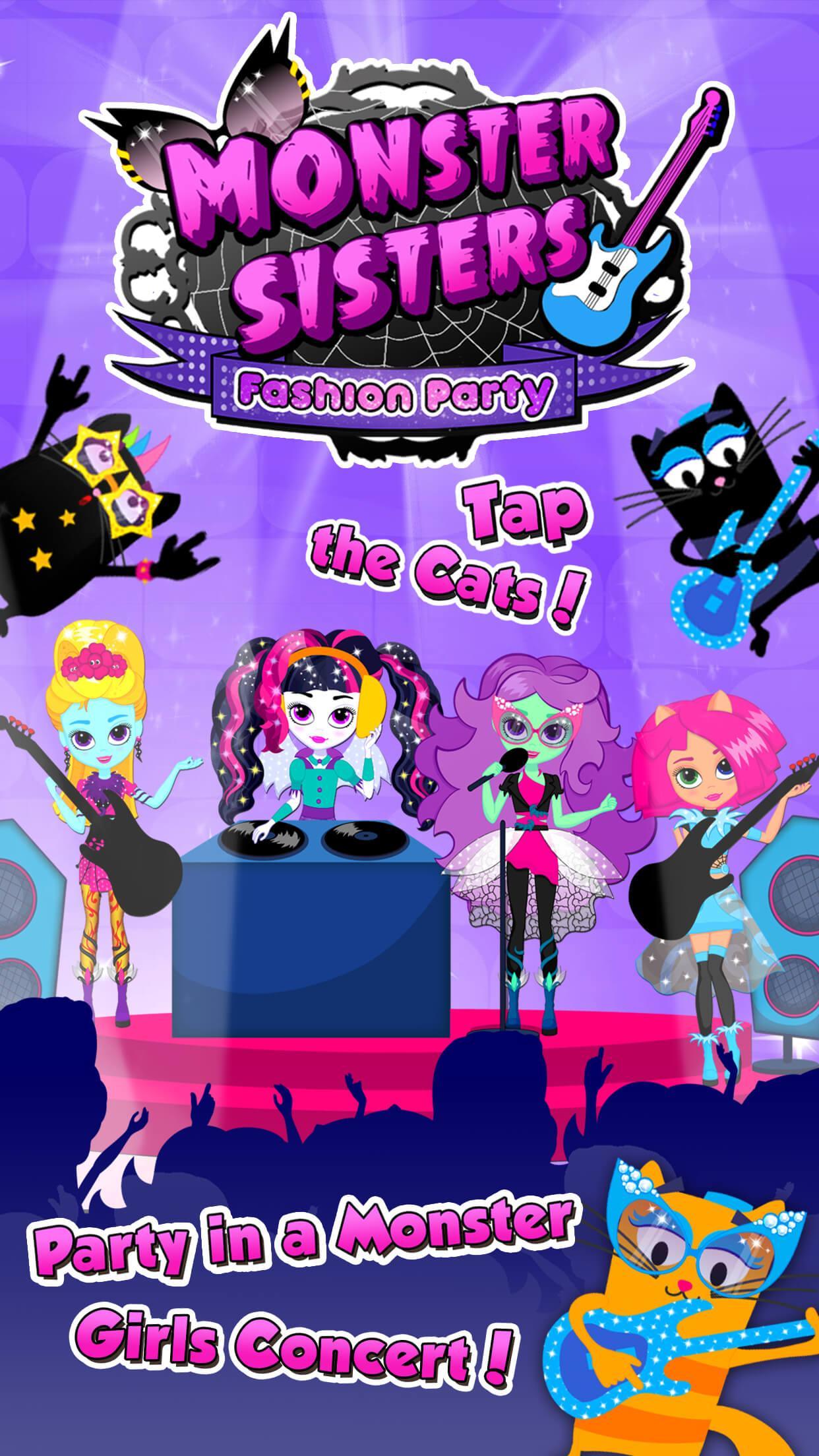Monster Sisters Fashion Party ゲームのスクリーンショット