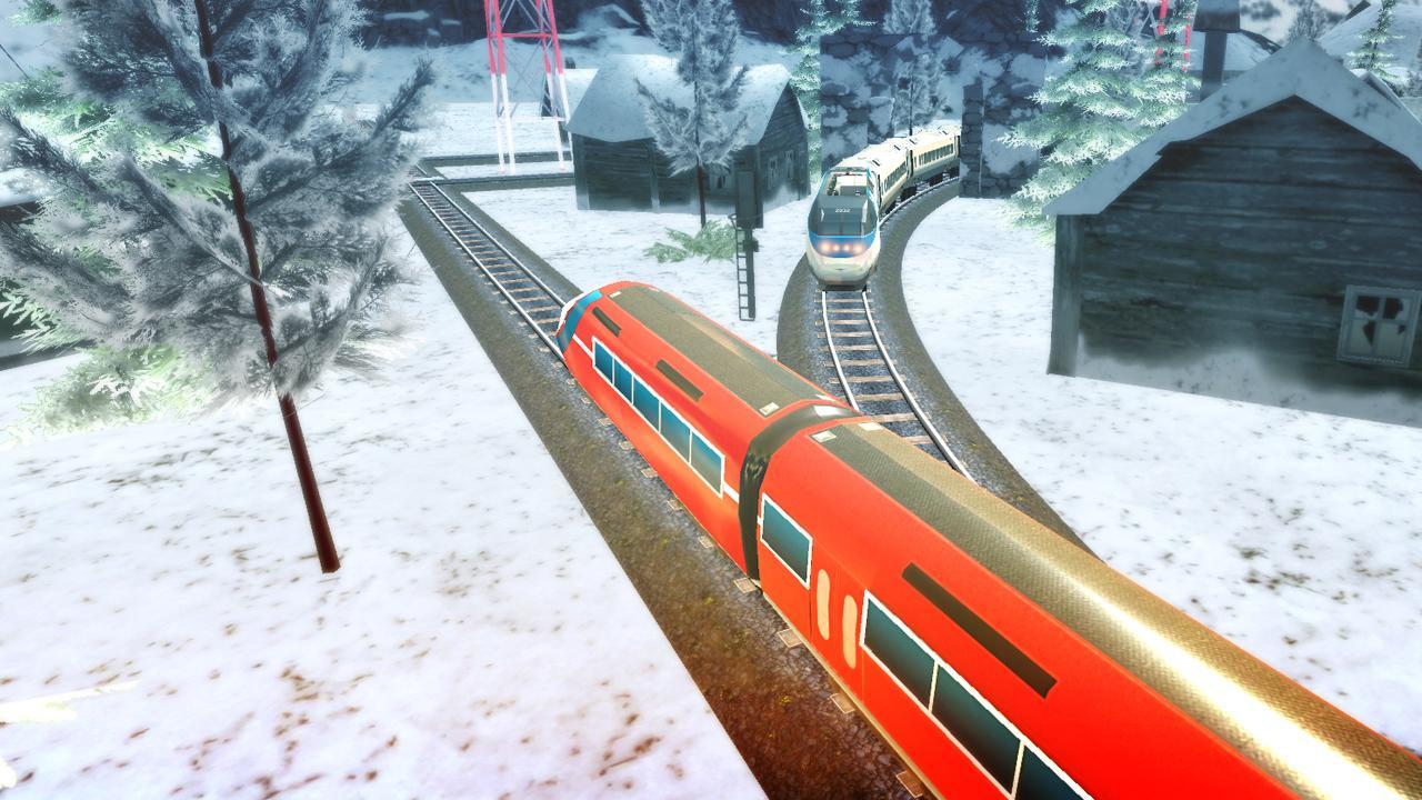 Euro Train Racing 3D Game Screenshot