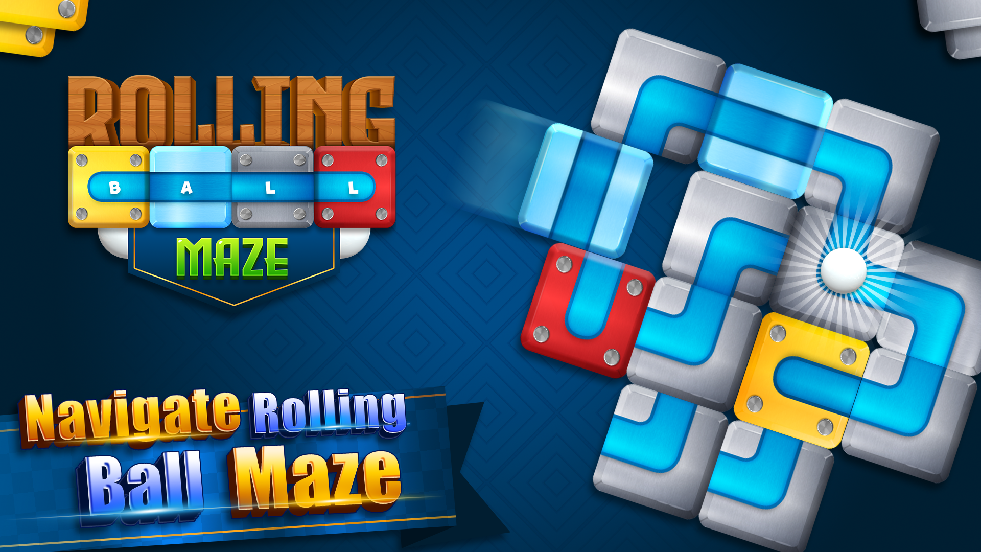 Captura de Tela do Jogo Rolling Ball Maze・Block Puzzle