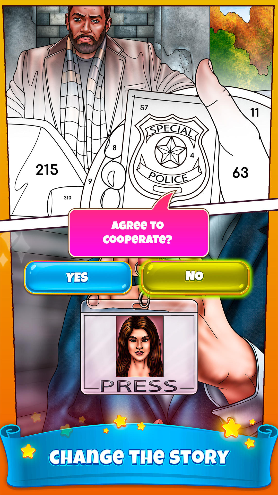 Color Book:  Secret Stories 게임 스크린샷