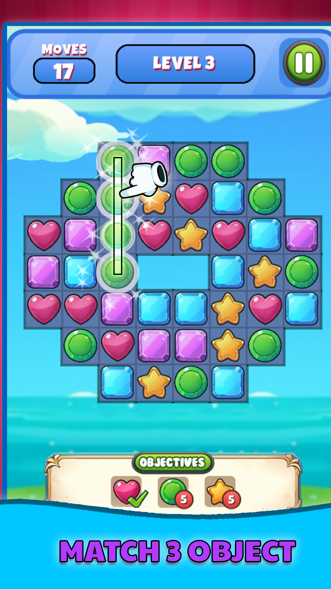 Ocean Merge Game Screenshot