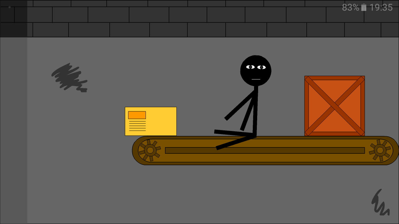 Stickman escape lift Game Screenshot