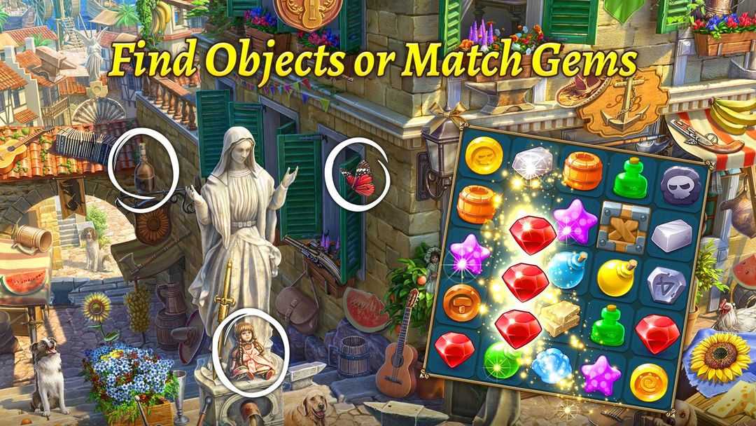 Hidden Treasures: Hidden Object & Matching Game ภาพหน้าจอเกม