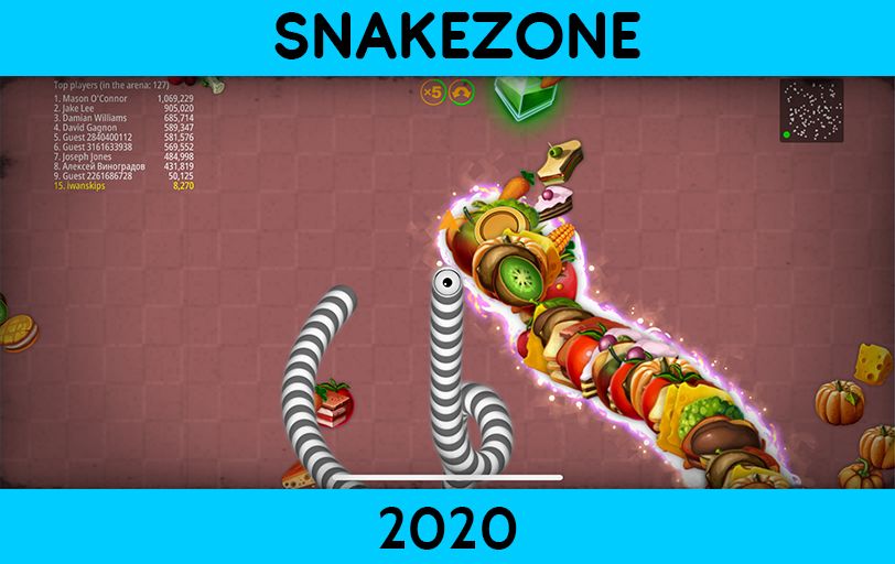 Snake zone : snakezonaworm.io ภาพหน้าจอเกม