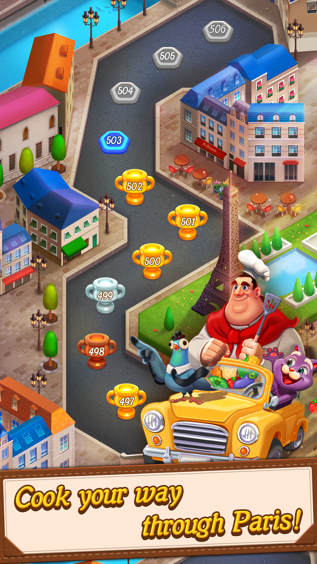 Blaster Chef: Culinary match & collapse puzzles 게임 스크린샷