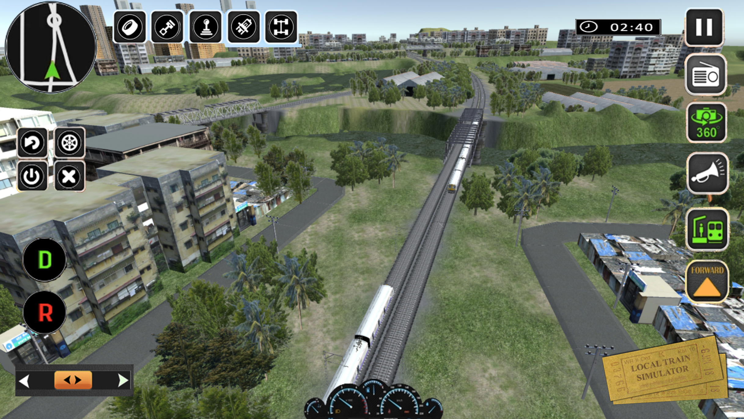 City Train Driver Simulator 3D Game Screenshot